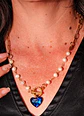 Collar Miranda con Cristal Swarovski® perlas de Rio chapado en oro 18k  - Miniatura 9