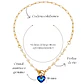 Collar Miranda con Cristal Swarovski® perlas de Rio chapado en oro 18k  - Miniatura 4