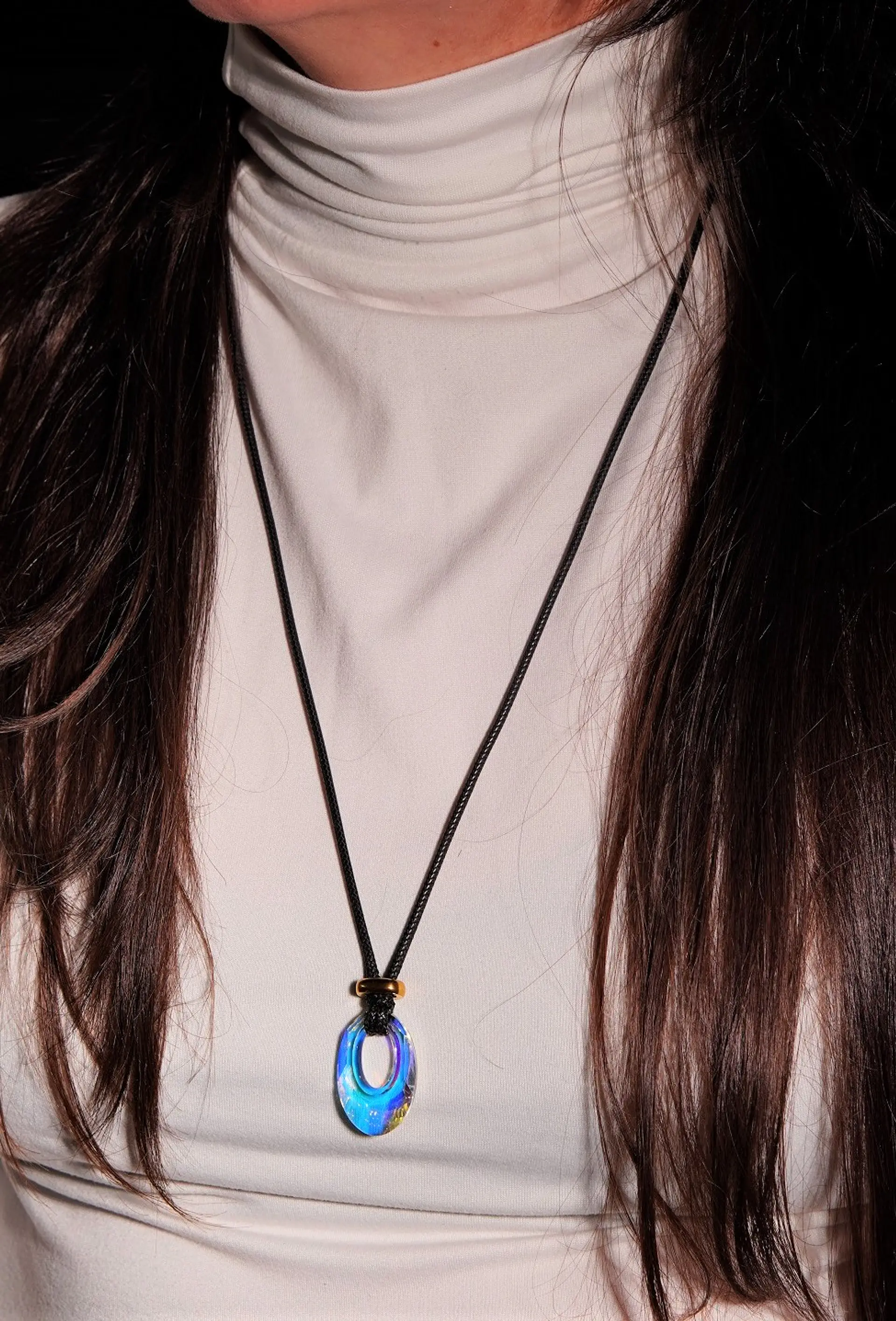 Colgante ajustable JD con Cristal Swarovski® helios aurora boreal 3
