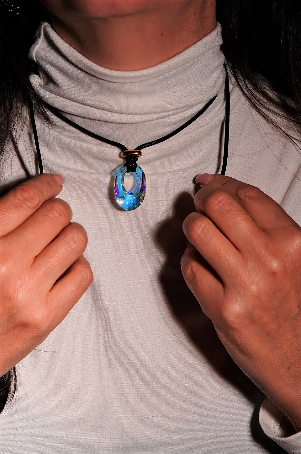 Colgante ajustable JD con Cristal Swarovski® helios aurora boreal 6