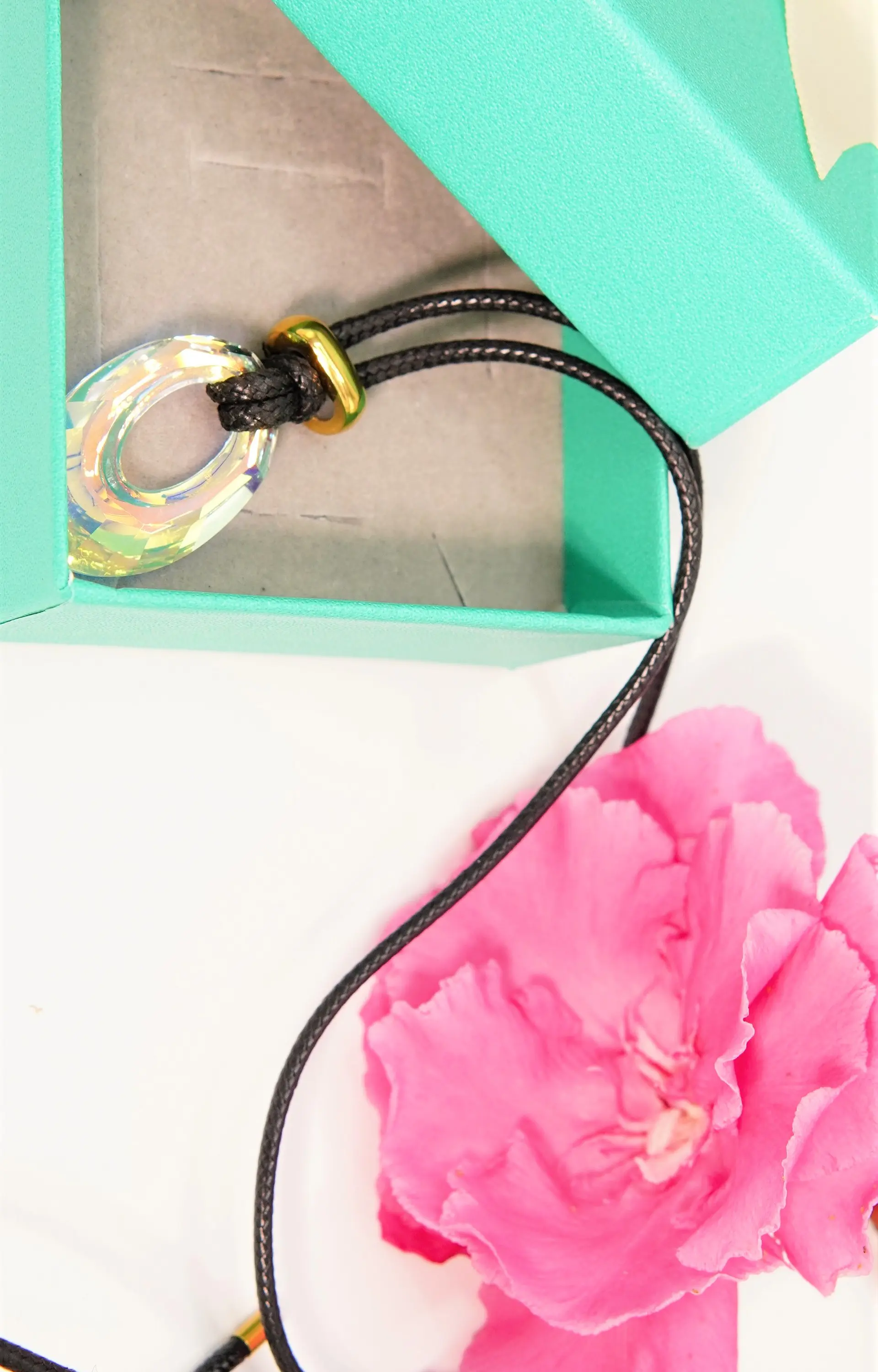 Colgante ajustable JD con Cristal Swarovski® helios aurora boreal 11