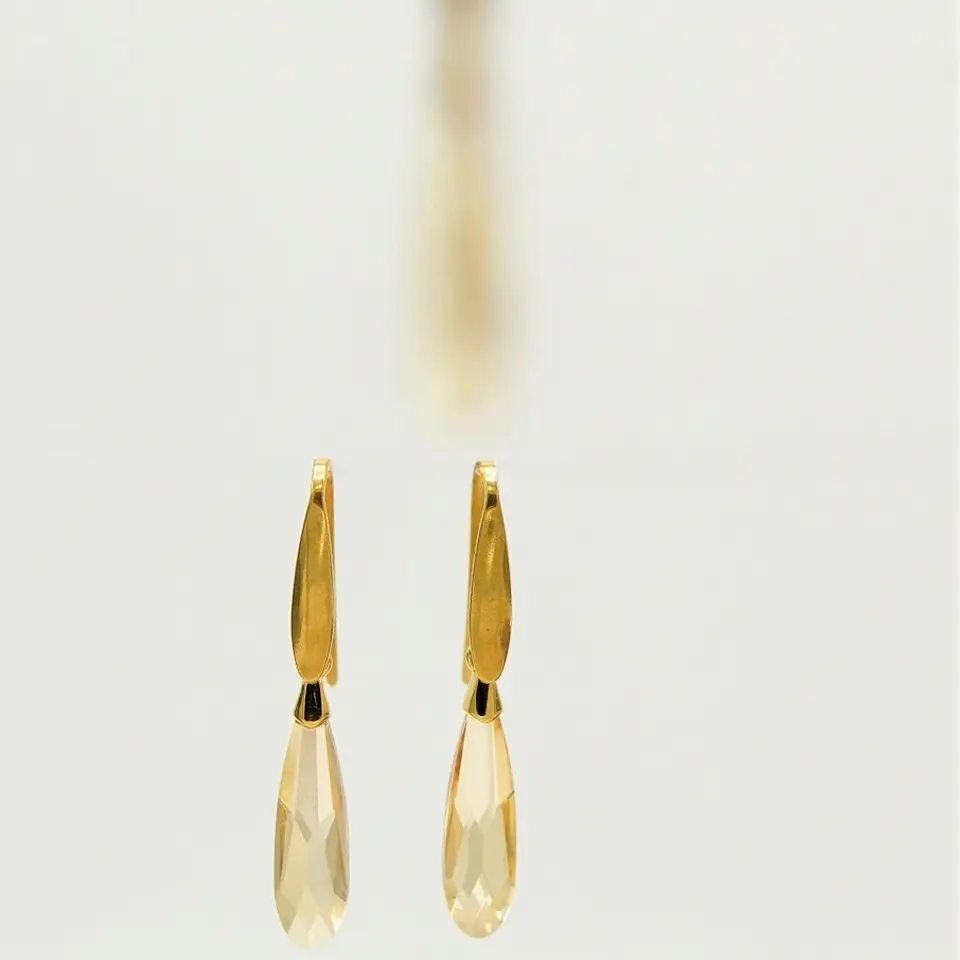 Conjunto Veronica collar ajustable con cristales de Swarovski® chapado en oro 18k 9
