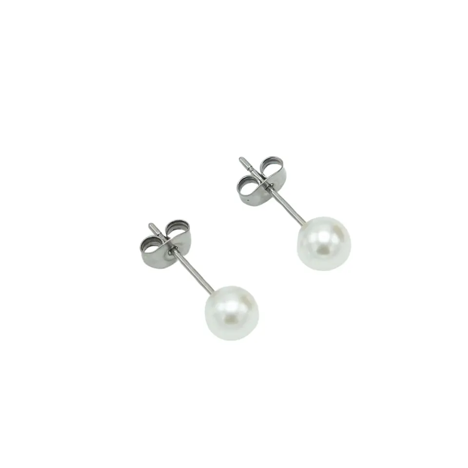 Aros Sascha perla 5mm titanio ASTM F136 20g 7