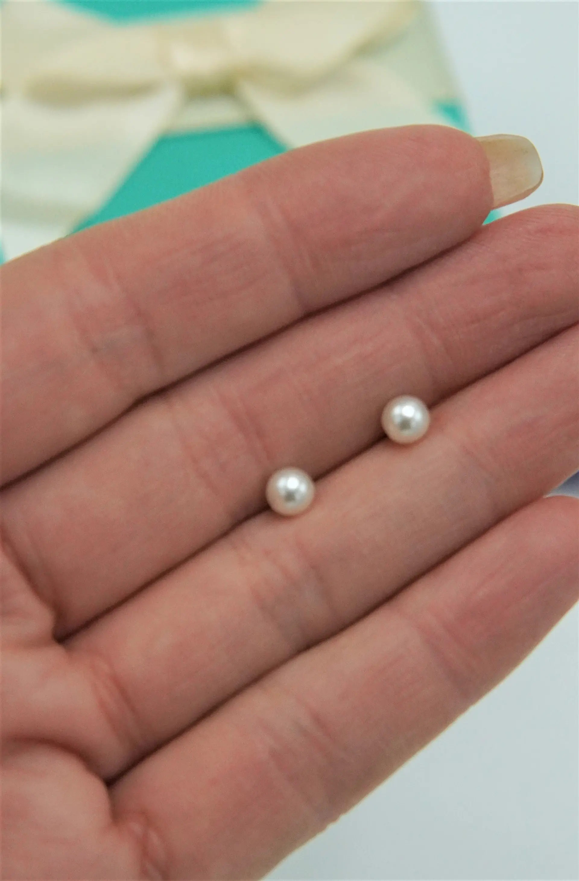 Aros Sascha perla 5mm titanio ASTM F136 20g 8