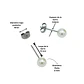 Aros Sascha perla 5mm titanio ASTM F136 20g - Miniatura 4