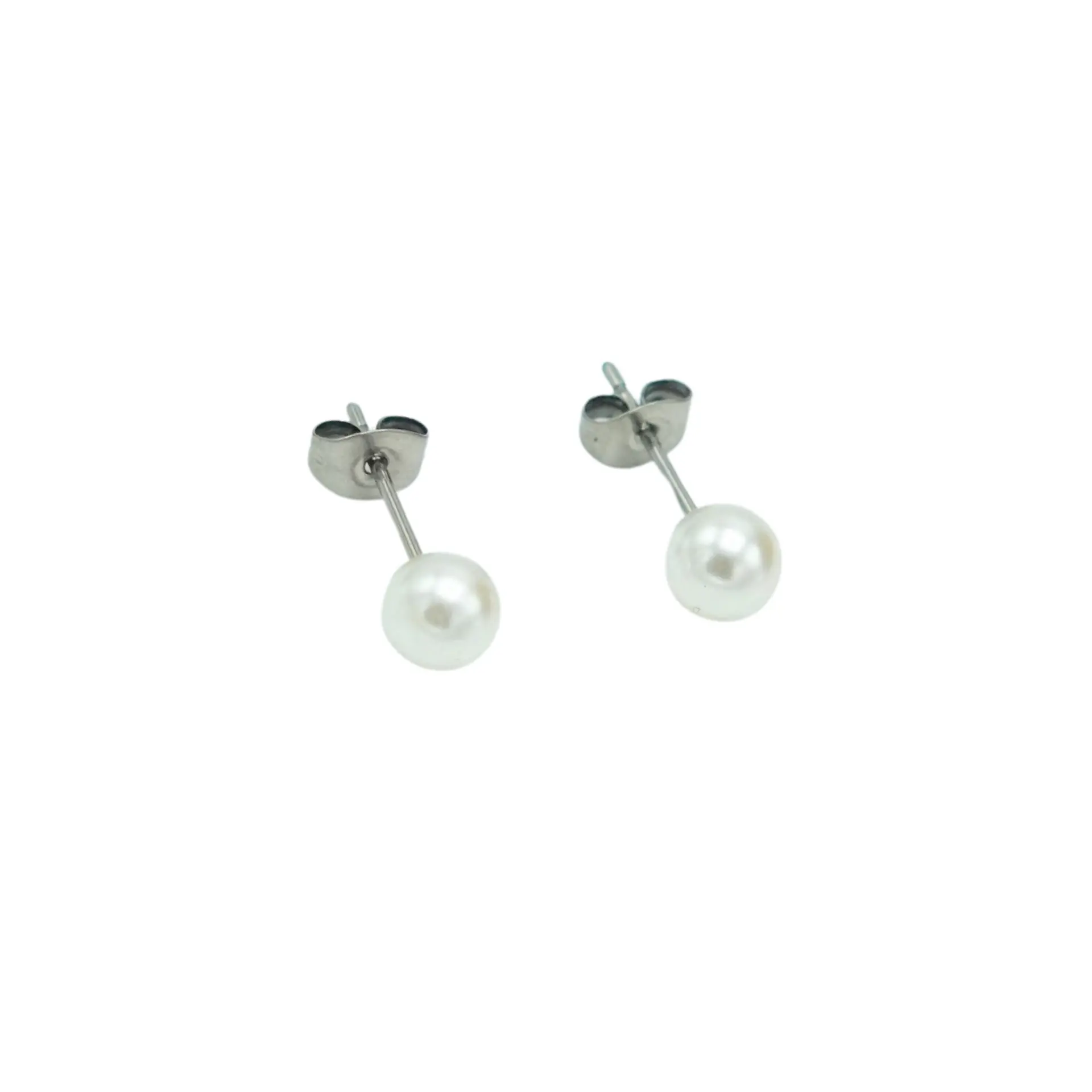 Aros Sascha perla 5mm titanio ASTM F136 20g 10