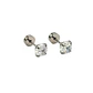 Aros punto de luz 6mm titanio tapa seguridad 20g - Miniatura 1