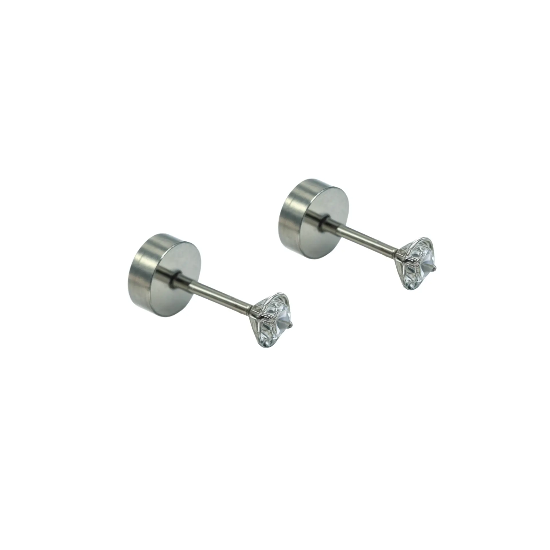 Aros punto de luz 3mm titanio tapa seguridad 20g  5