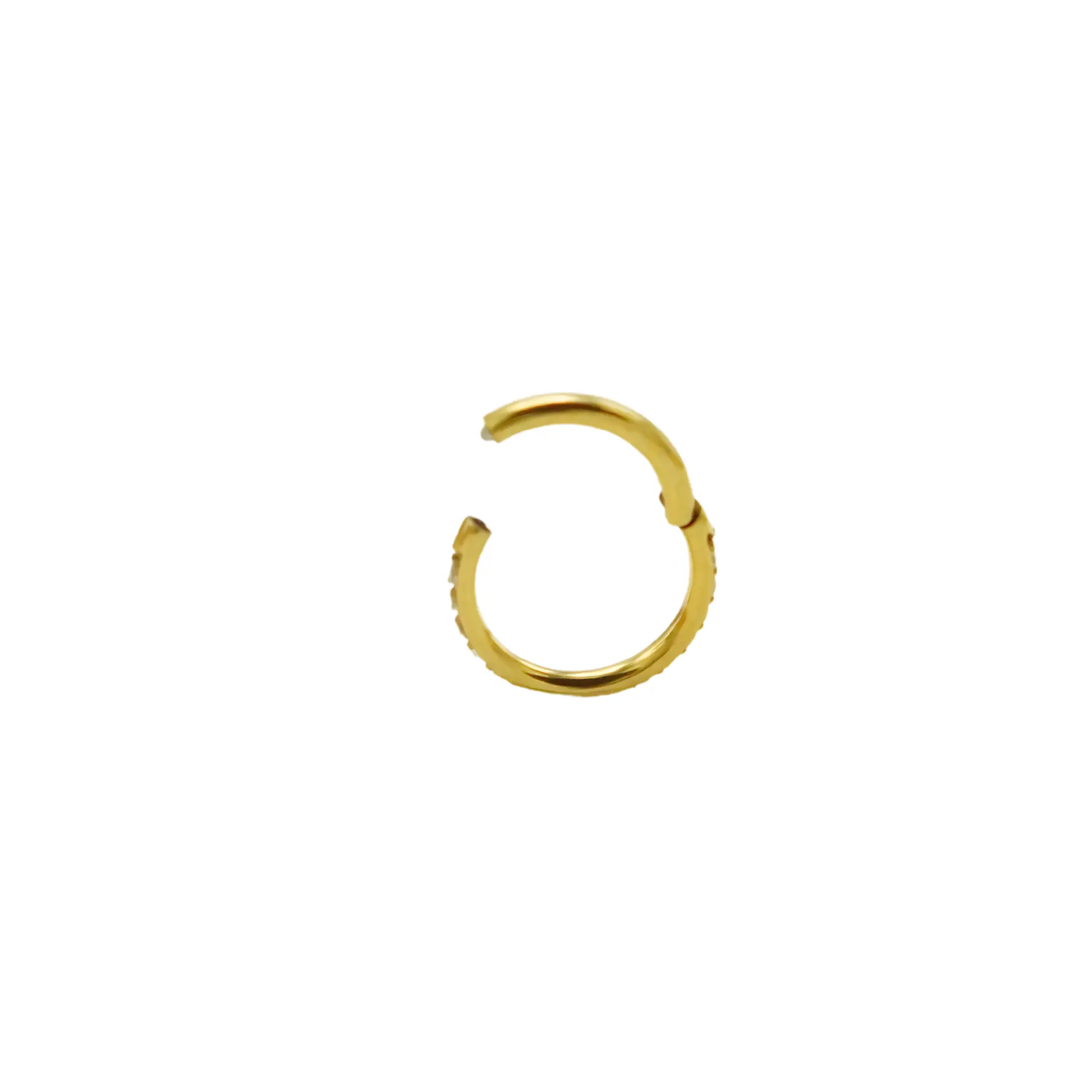 Argollas Emma 6mm 16G Titanio F136 PVD Oro 18k 8