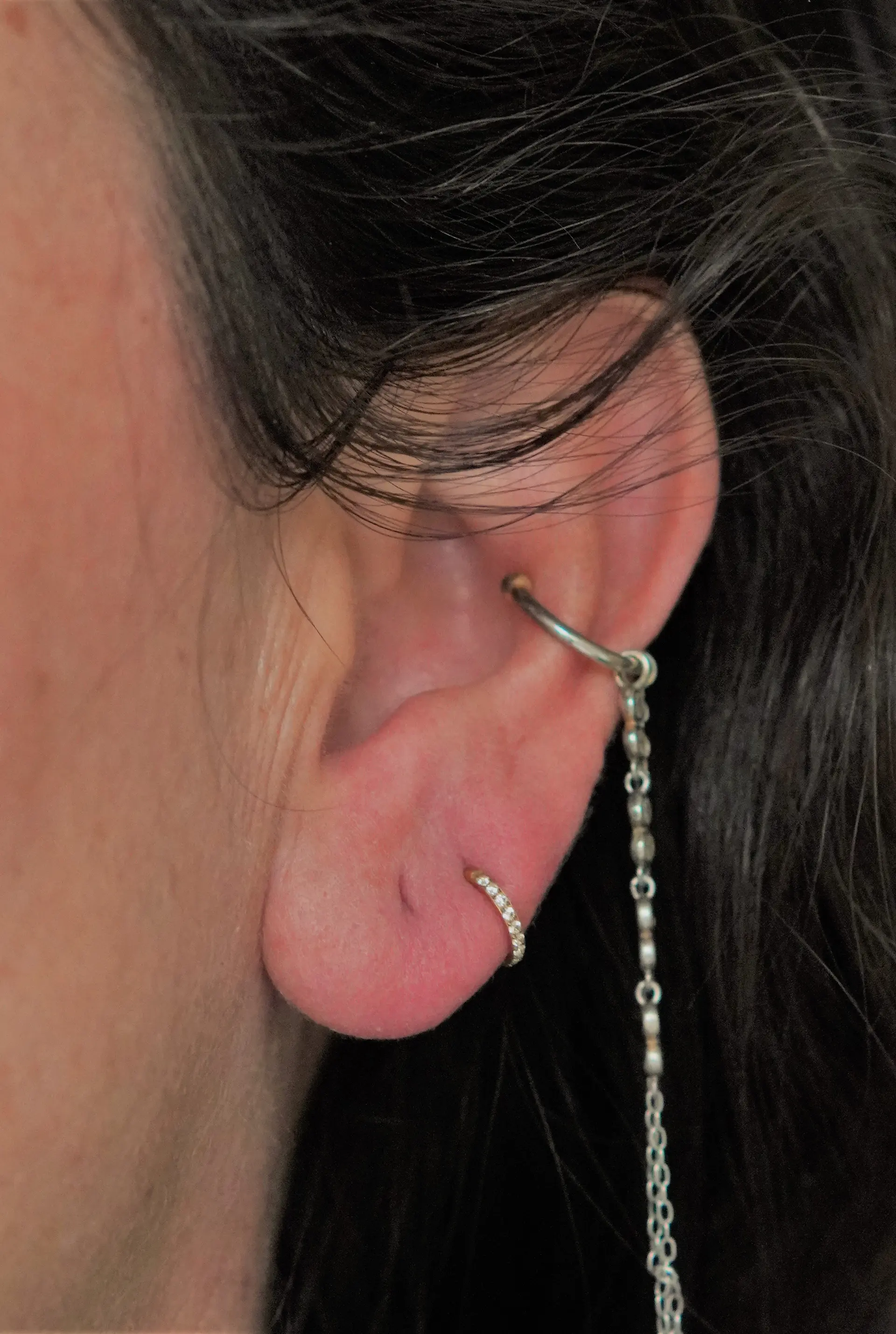 Argollas Emma 6mm 16G Titanio F136 PVD Oro 18k 2