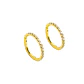 Argollas Emma 6mm 16G Titanio F136 PVD Oro 18k - Miniatura 1