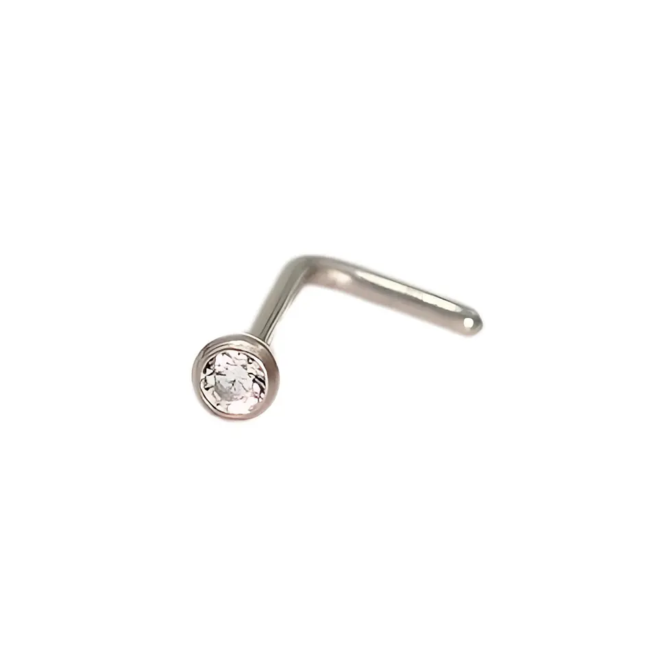 Piercing Nostril Tipo L Titanio Astm F136 20g 2mm Nariz 4
