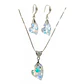 Conjunto Amor Amor con cristales de Swarovski® devoted 2u plata fina 925  - Miniatura 1