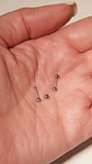 Aros punto de luz Aria 3mm titanio tapa de seguridad 20g - Miniatura 8