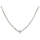 Collar tennis zirconias cubicas corazon hipoalergenico - Miniatura 1