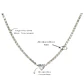 Collar tennis zirconias cubicas corazon hipoalergenico - Miniatura 3