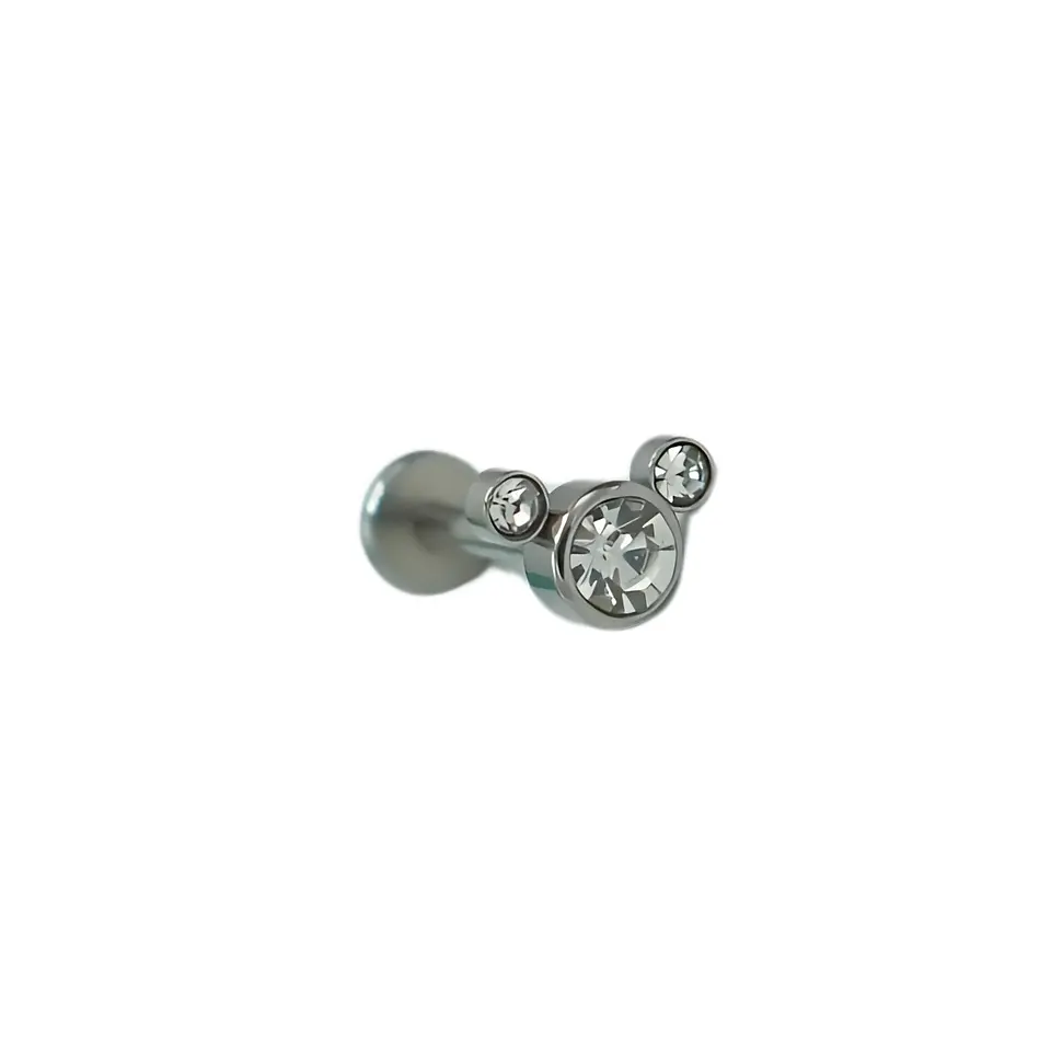 Piercing Tragus Conch Labret Modelo Mickey 16g 8