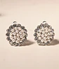 Aros sin perforacion perlas y zirconias sol y brillo plateados - Miniatura 6