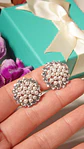 Aros sin perforacion perlas y zirconias sol y brillo plateados - Miniatura 2