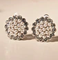 Aros sin perforacion perlas y zirconias sol y brillo plateados - Miniatura 13