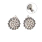 Aros sin perforacion perlas y zirconias sol y brillo plateados - Miniatura 1