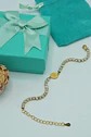 Pulsera San benito ajustable con zirconias chapada en oro 18k - Miniatura 2