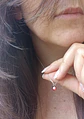 Colgante Collar Punto Luz Zirconio Colores Plata fina ley S925 - Miniatura 16