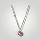 Colgante Collar Punto Luz Zirconio Colores Plata fina ley S925 - Miniatura 18