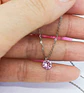 Colgante Collar Punto Luz Zirconio Colores Plata fina ley S925 - Miniatura 22