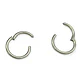 Argollas Clicker 10mm 20g Acero Quirurgico Plateadas Ligeras - Miniatura 1