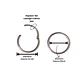 Argollas Clicker 10mm 20g Acero Quirurgico Plateadas Ligeras - Miniatura 3