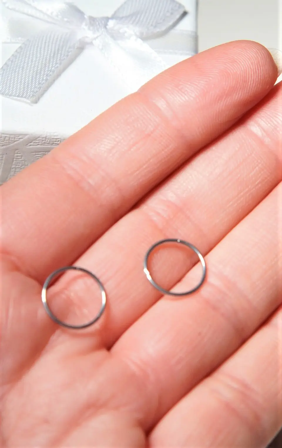 Argollas Clicker 8mm 20g Acero Quirurgico Plateadas Ligeras 5