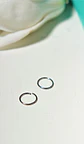 Argollas Clicker 8mm 20g Acero Quirurgico Plateadas Ligeras - Miniatura 8