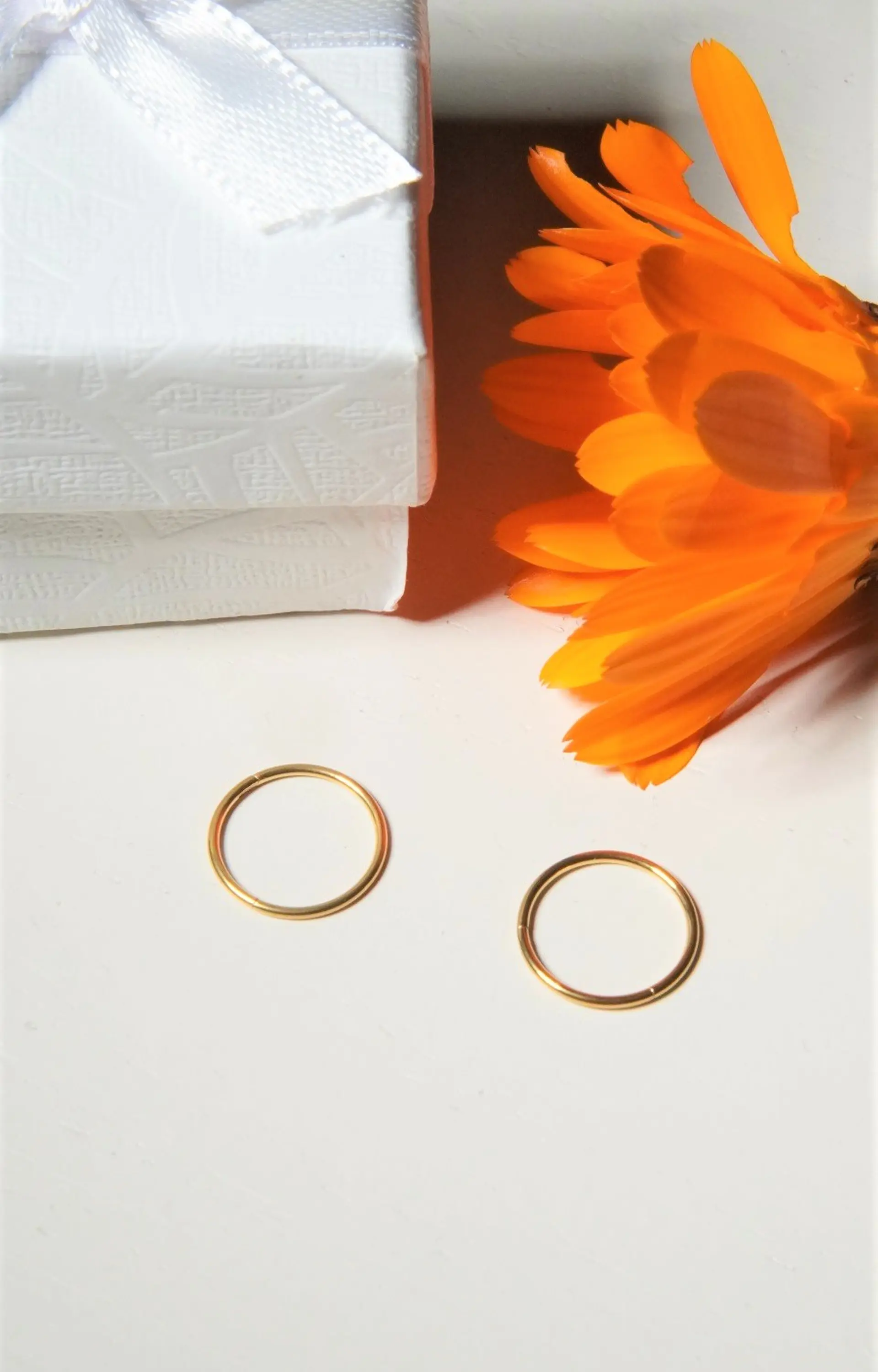 Argollas Clicker 8mm 20g Acero Quirurgico Chapadas En Oro 18k 9