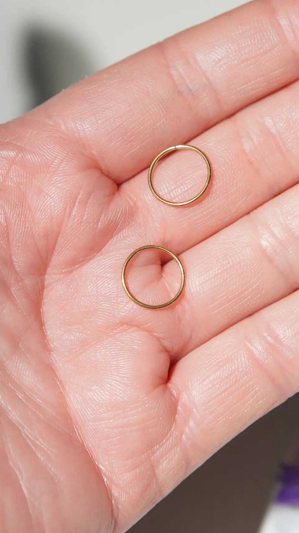 Argollas Clicker 8mm 20g Acero Quirurgico Chapadas En Oro 18k 6