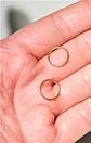 Argollas Clicker 10mm 20g Acero Quirurgico Chapadas En Oro 18k - Miniatura 9