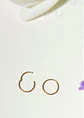 Argollas Clicker 10mm 20g Acero Quirurgico Chapadas En Oro 18k - Miniatura 10