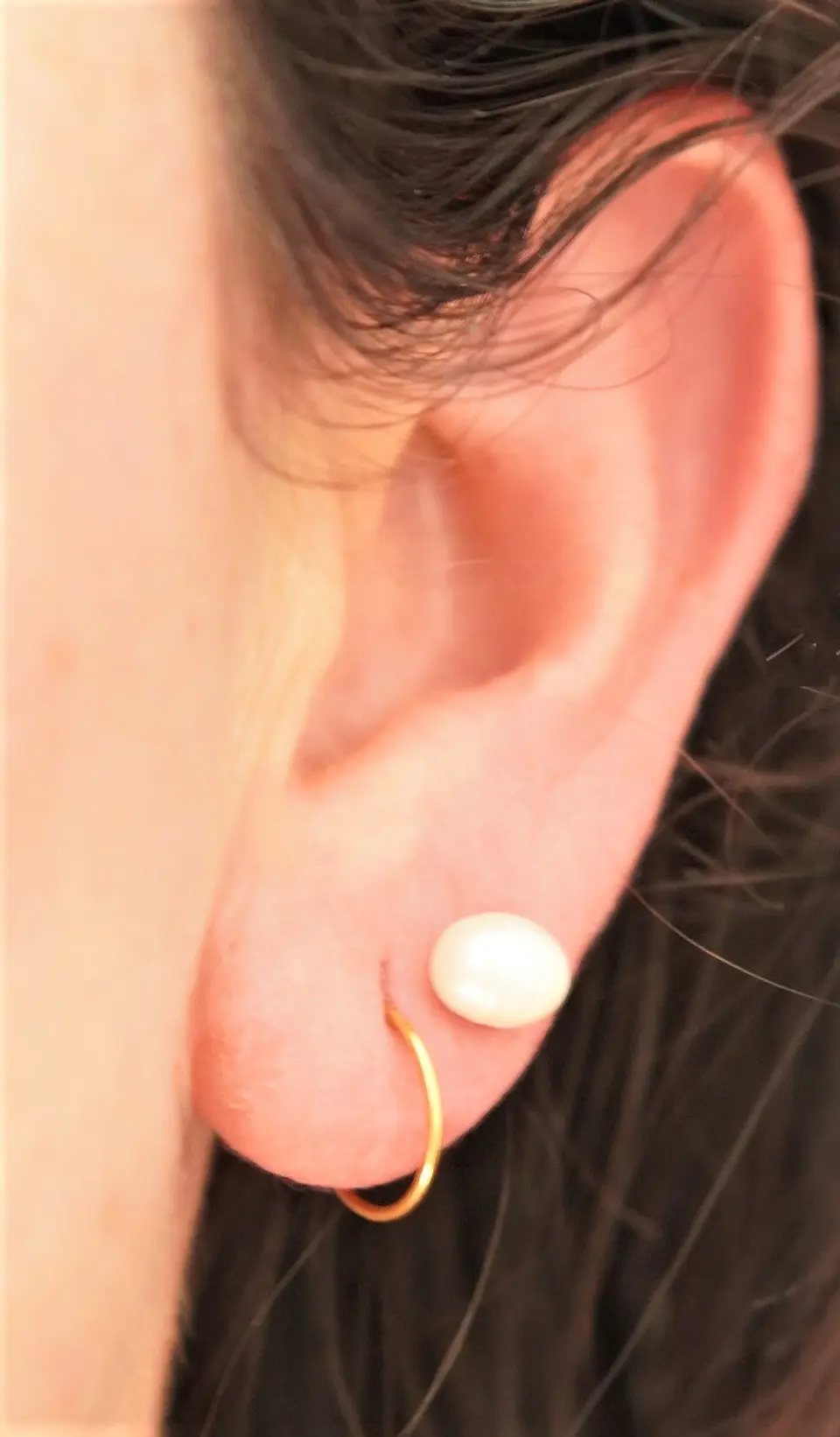 Argollas Clicker 10mm 20g Acero Quirurgico Chapadas En Oro 18k 8