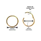 Argollas Clicker 10mm 20g Acero Quirurgico Chapadas En Oro 18k - Miniatura 4