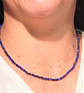 Collar gargantilla lapislazuli 4mm chapado en oro 18k Terranova - Miniatura 3