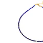 Collar gargantilla lapislazuli 4mm chapado en oro 18k Terranova - Miniatura 5