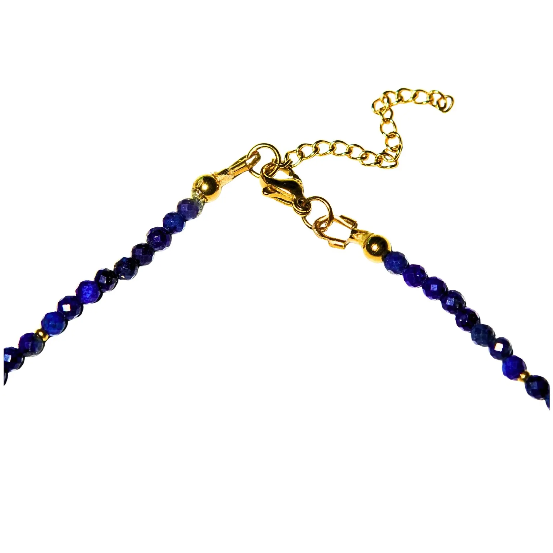 Collar gargantilla lapislazuli 4mm chapado en oro 18k Terranova 6