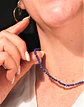 Collar gargantilla lapislazuli 4mm chapado en oro 18k Terranova - Miniatura 7