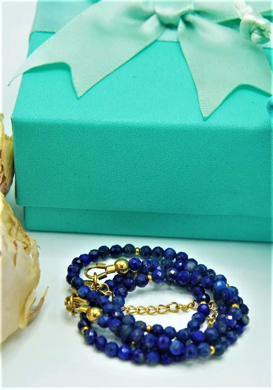 Collar gargantilla lapislazuli 4mm chapado en oro 18k Terranova 8
