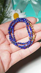 Collar gargantilla lapislazuli 4mm chapado en oro 18k Terranova - Miniatura 9