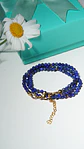 Collar gargantilla lapislazuli 4mm chapado en oro 18k Terranova - Miniatura 2
