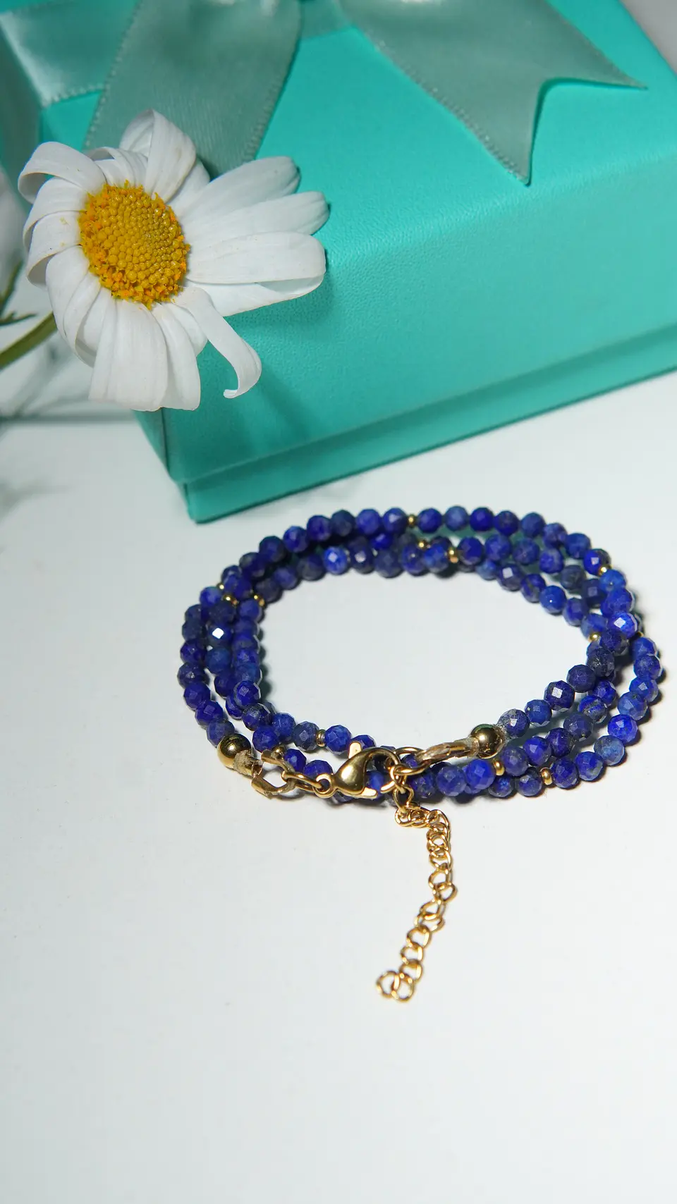 Collar gargantilla lapislazuli 4mm chapado en oro 18k Terranova 2