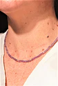 Collar gargantilla Amatista 4mm plata fina 925 Terranova - Miniatura 3