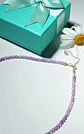 Collar gargantilla Amatista 4mm plata fina 925 Terranova - Miniatura 7