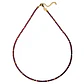 Collar gargantilla granate 4mm chapado en oro 18k Terranova - Miniatura 1